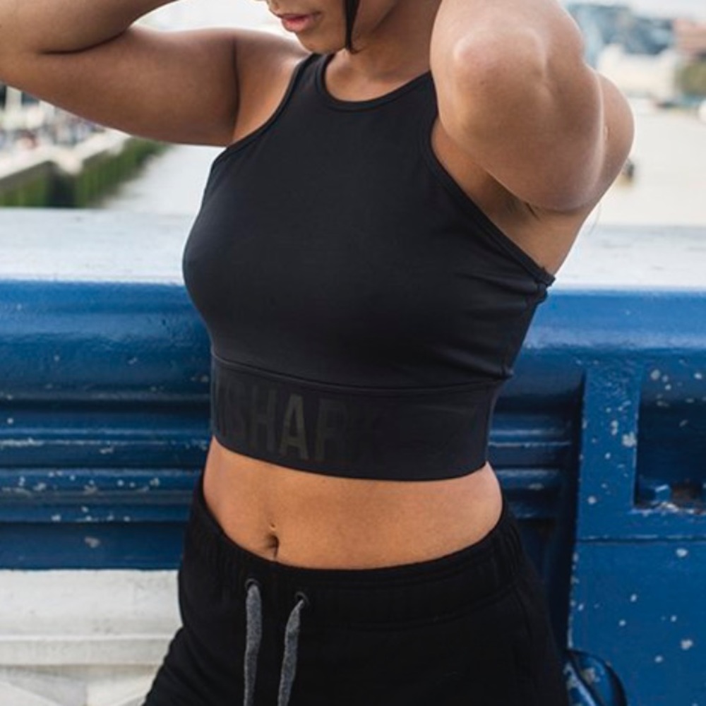 Medium Black Gymshark Serene Top